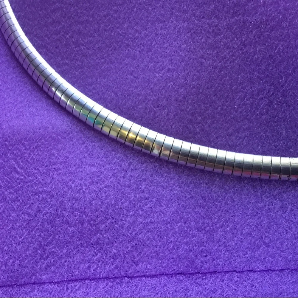 Vintage 925 Sterling Silver Necklace Italy Vtg - Picture 12 of 15